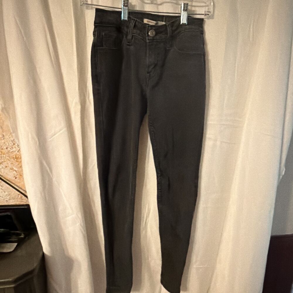 Levi’s Women’s Skinny Jeans Dark Gray Wash Mid Rise Stretch 5-Pocket Size 25